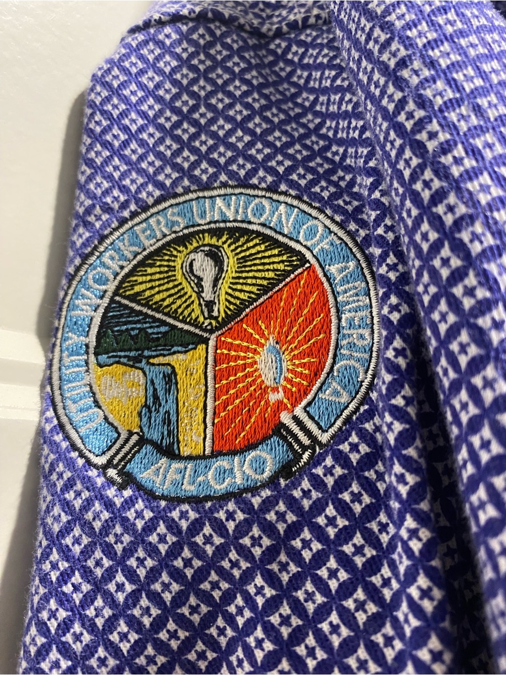 Men's blue Patterned Button-Down Shirt - Picture 6 of 6